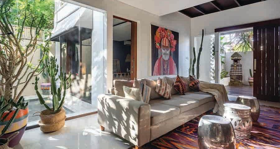 Traditional style residential interior design of living room