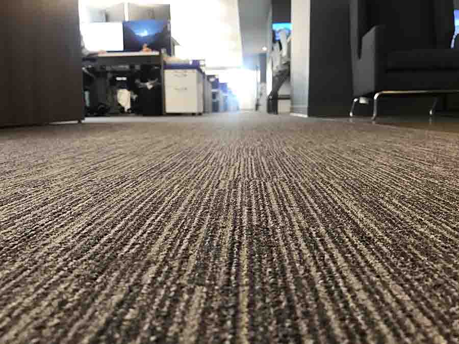 office carpet used to give a comfortable feel to employees
