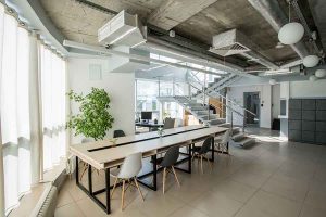 modern 2 level office interior design